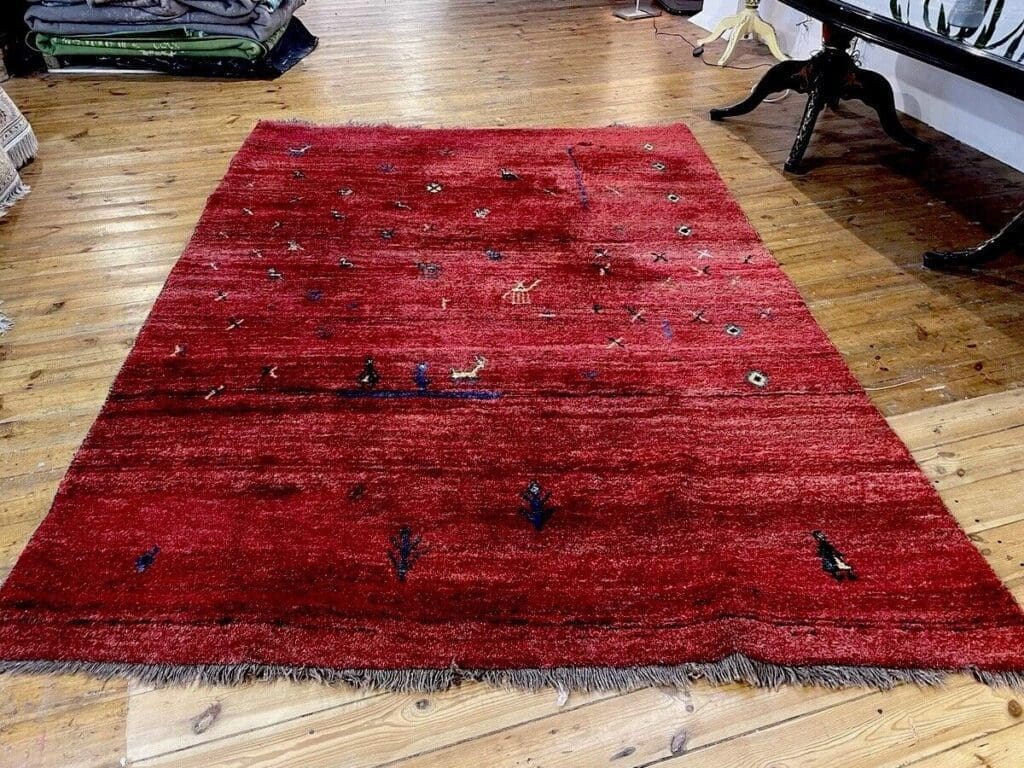 Perserteppich Gabbeh 260 x 210 cm Wolle handgeknüpft