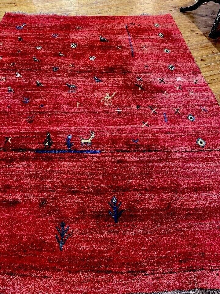 Perserteppich Gabbeh 260 x 210 cm Wolle handgeknüpft