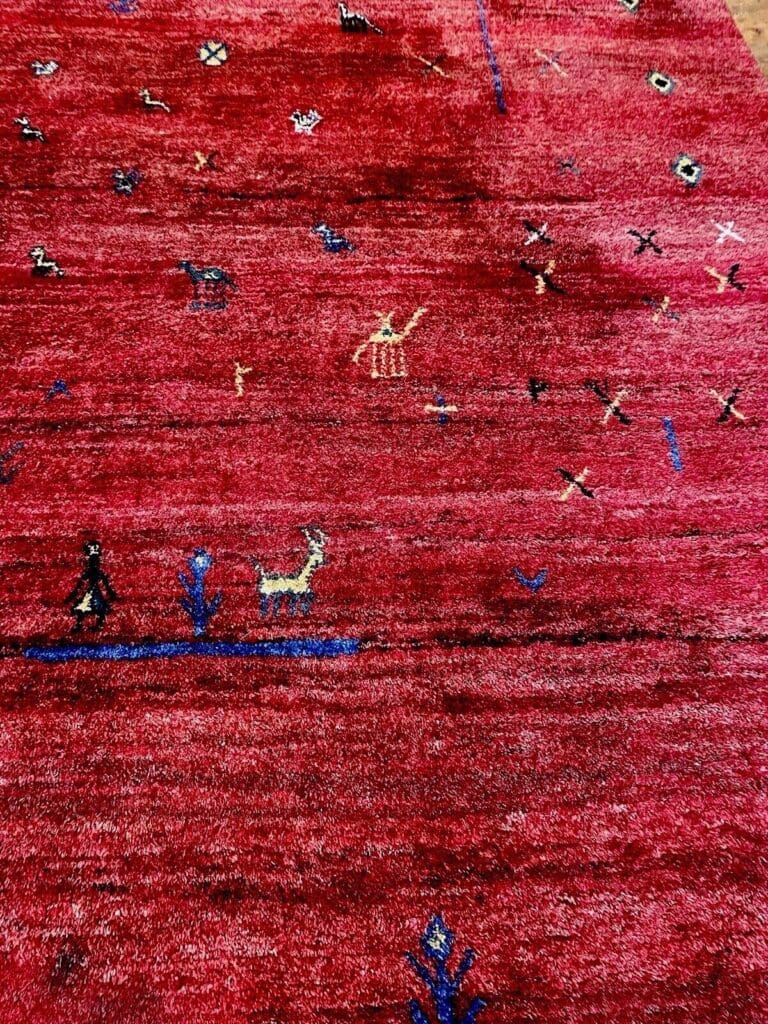 Perserteppich Gabbeh 260 x 210 cm Wolle handgeknüpft