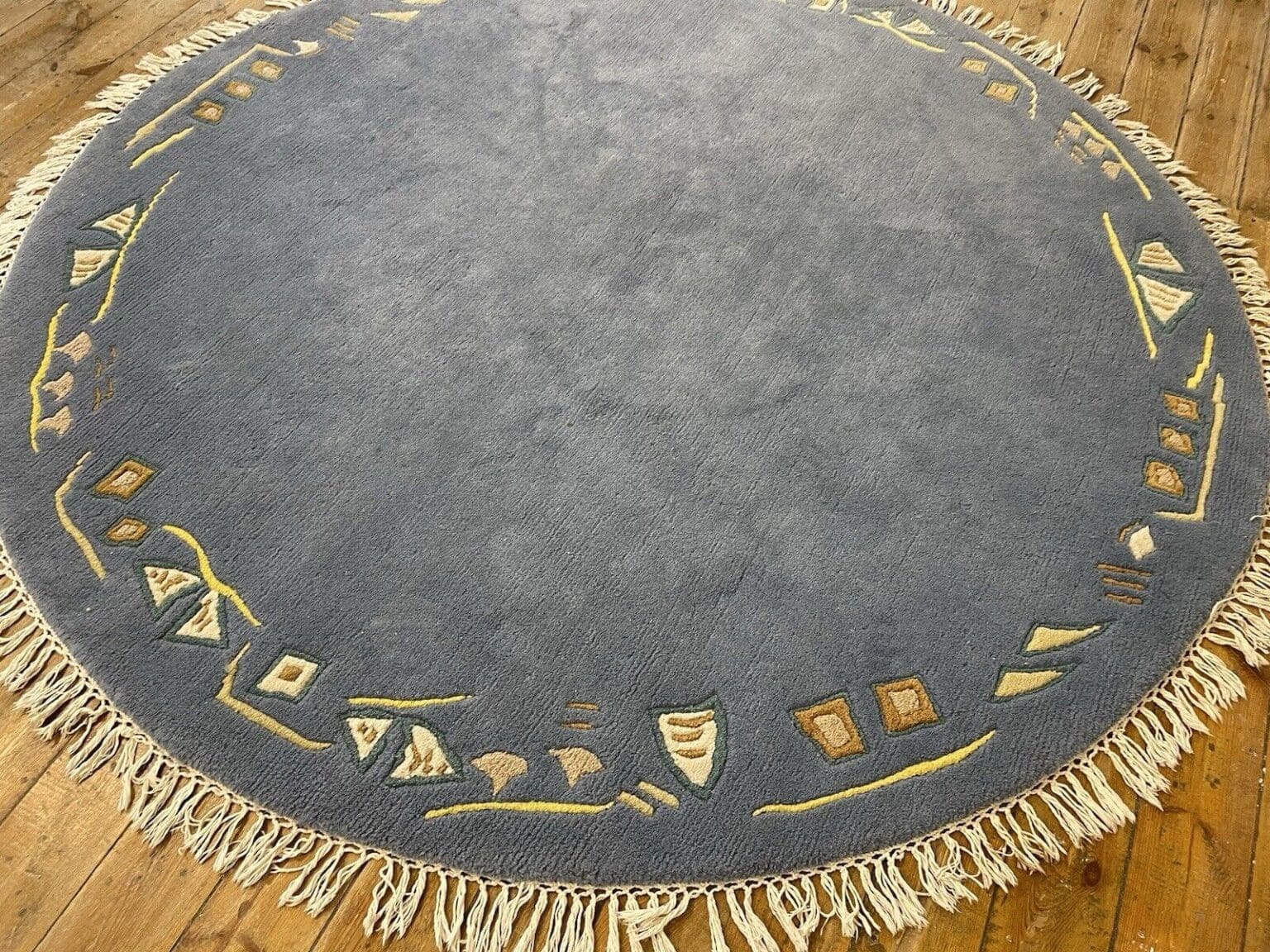 Orientteppich Nepal 200 cm rund Schurwolle handgeknüpft