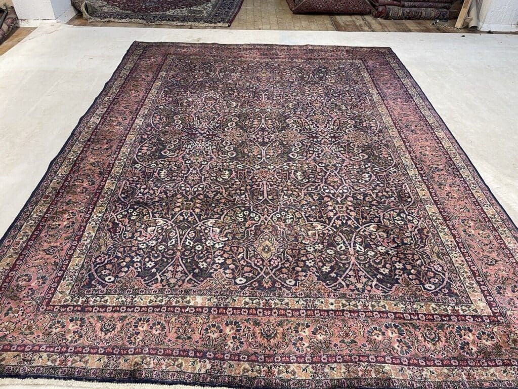 Orientteppich Kashmir 350x255 cm Seide handgeknüpft