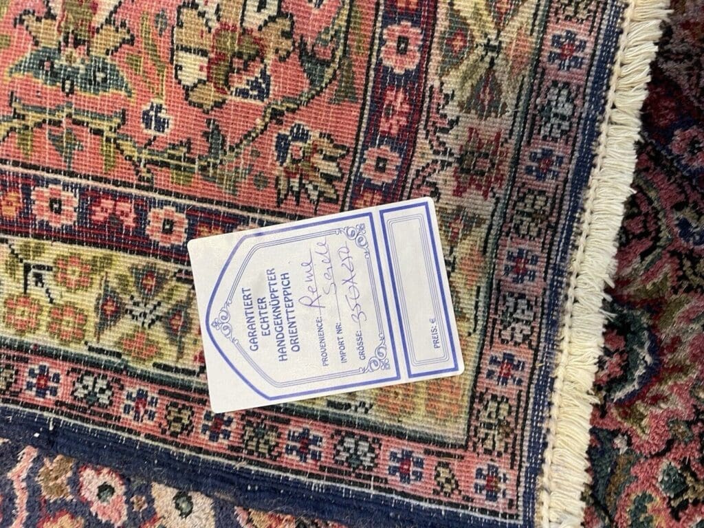 Orientteppich Kashmir 350x255 cm Seide handgeknüpft