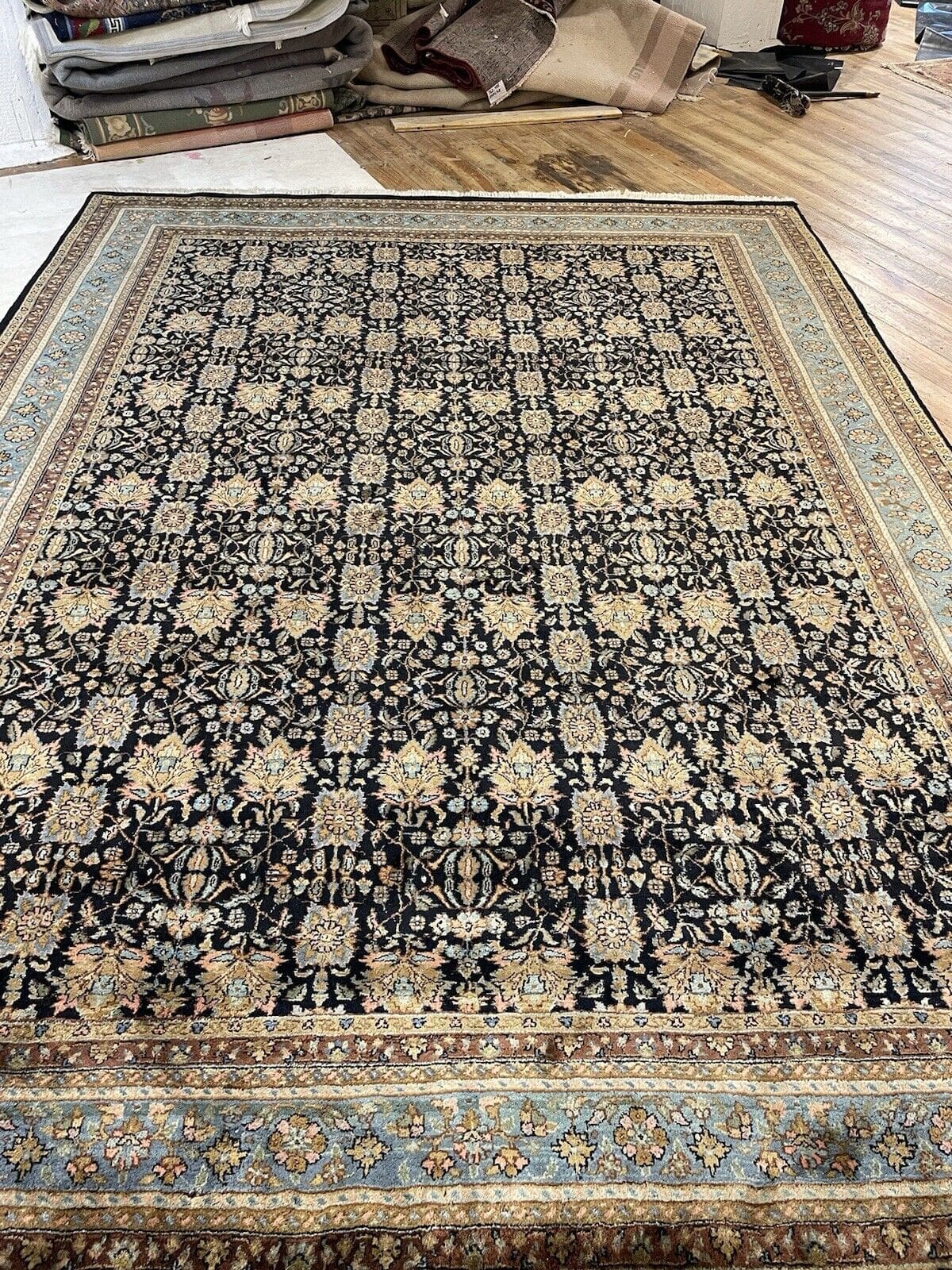 Orientteppich Kashmir 350x255 cm Wolle handgeknüpft