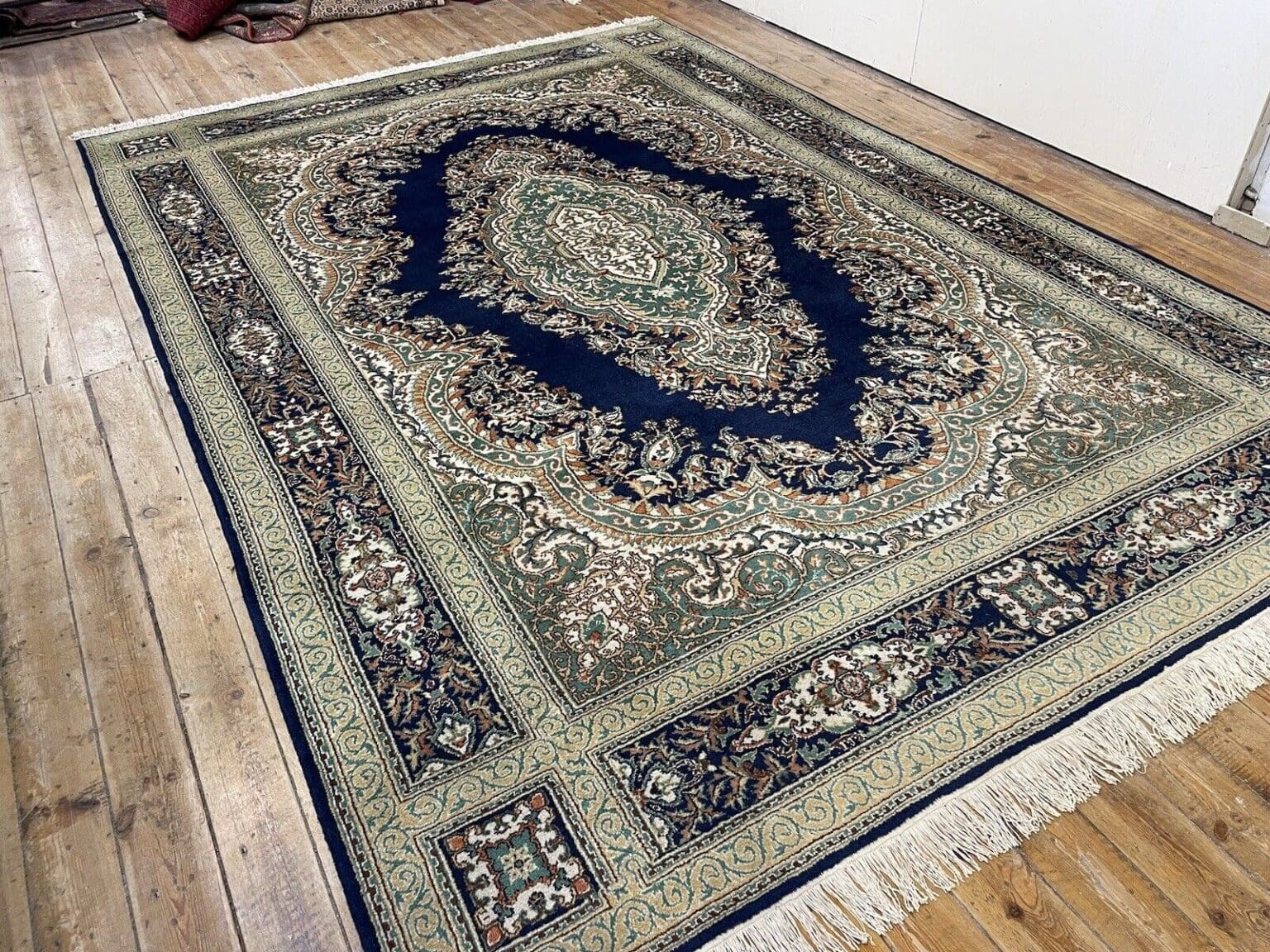 Perserteppich Kerman 367 x 267 cm Wolle handgeknüpft