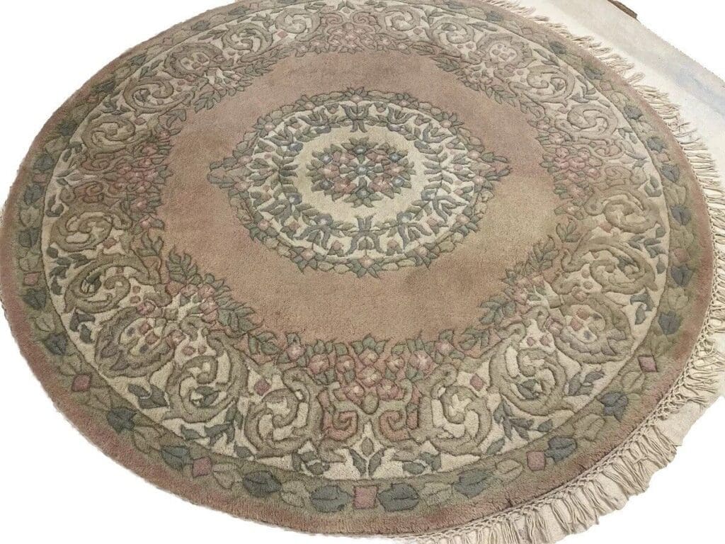 Orientteppich Peking 155 cm rund Schurwolle handgeknüpft