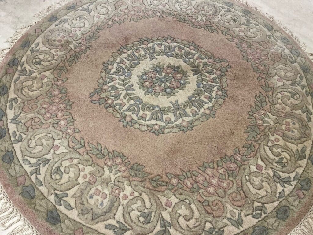 Orientteppich Peking 155 cm rund Schurwolle handgeknüpft