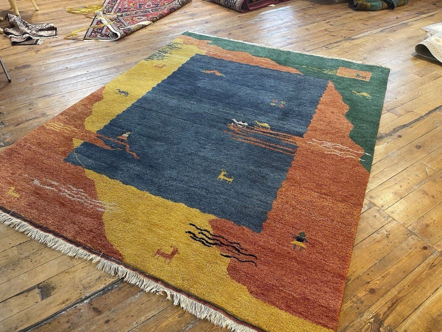 perserteppich-gabeh-260x205-cm-eleganter-gabbeh-teppich-aus-100-1-2 Perserteppich Shiraz 260 x 205 cm Wolle Handgeknüpft