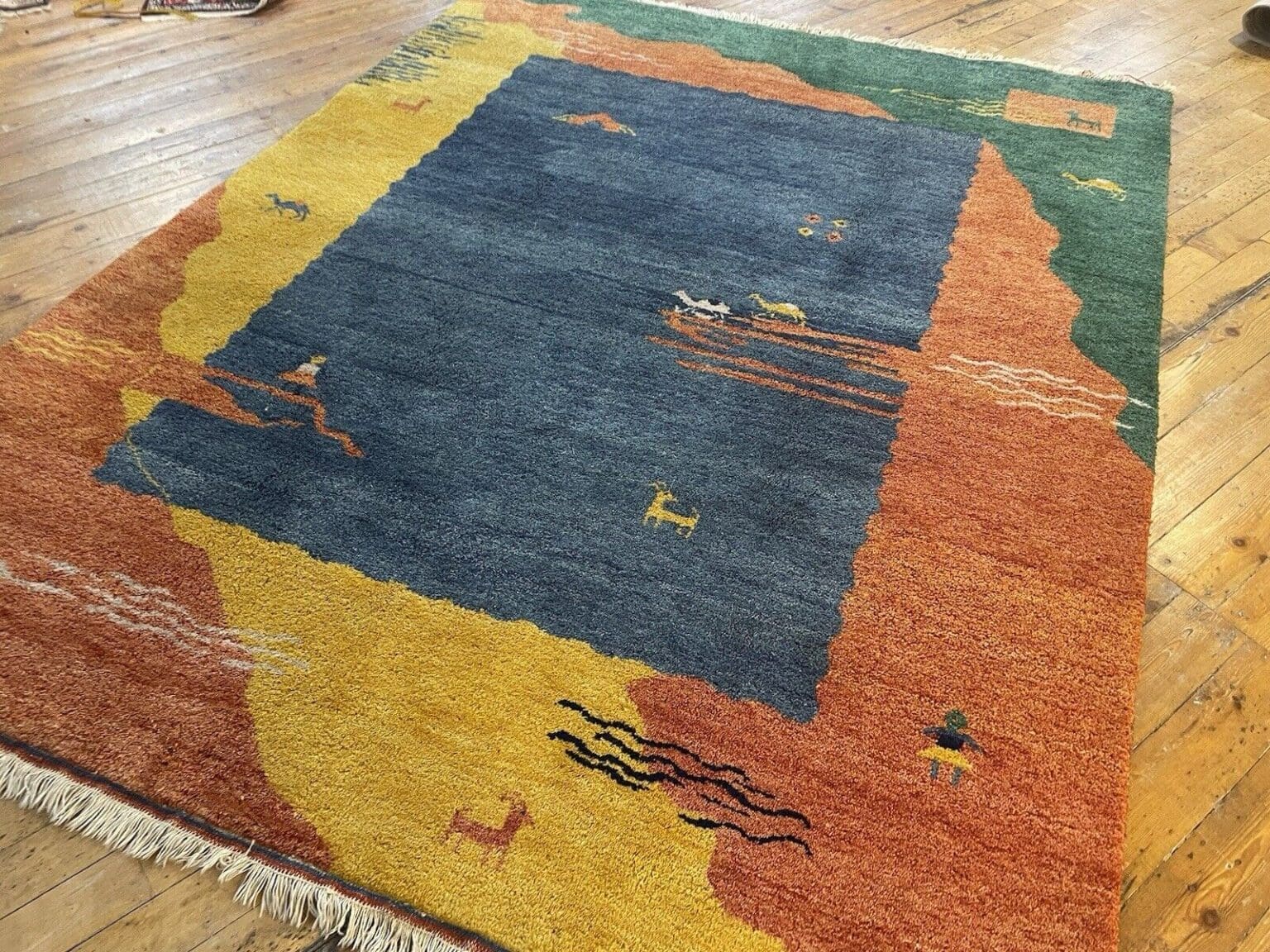 perserteppich-gabeh-260x205-cm-eleganter-gabbeh-teppich-aus-100-1-3 Perserteppich Shiraz 260 x 205 cm Wolle Handgeknüpft