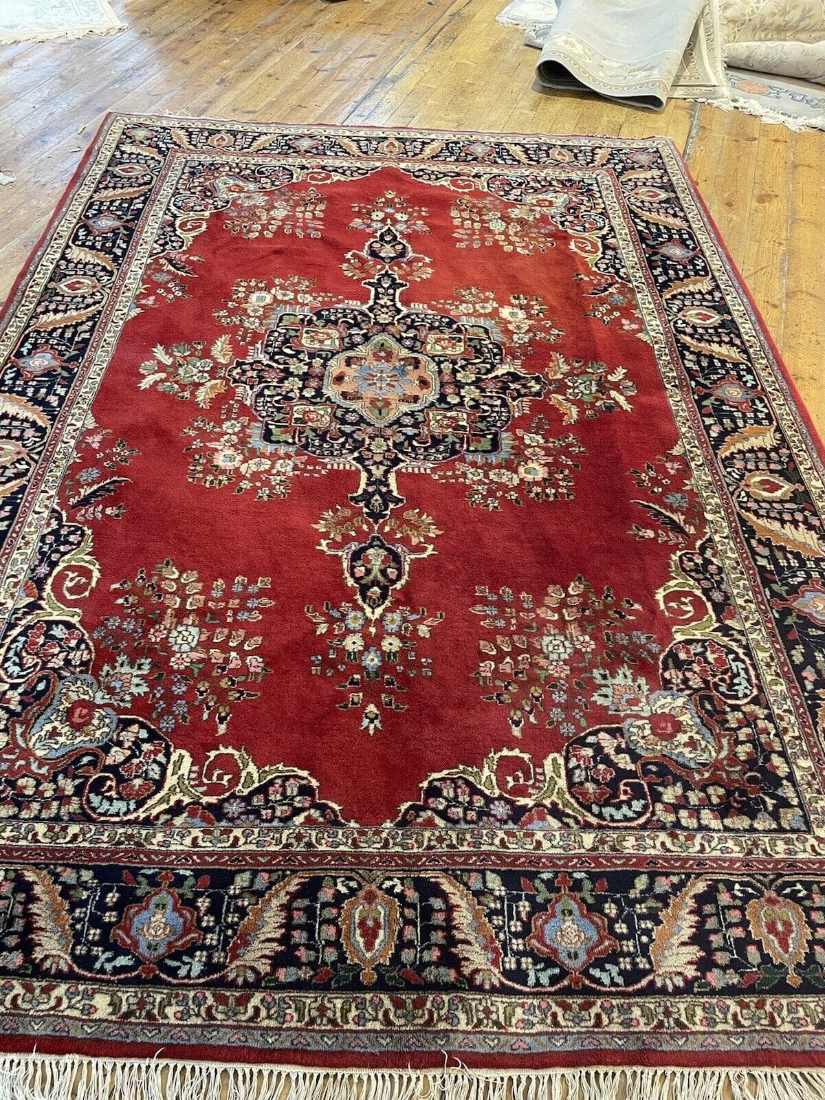 Perserteppich Kerman 300x205 cm Wolle handgeknüpft