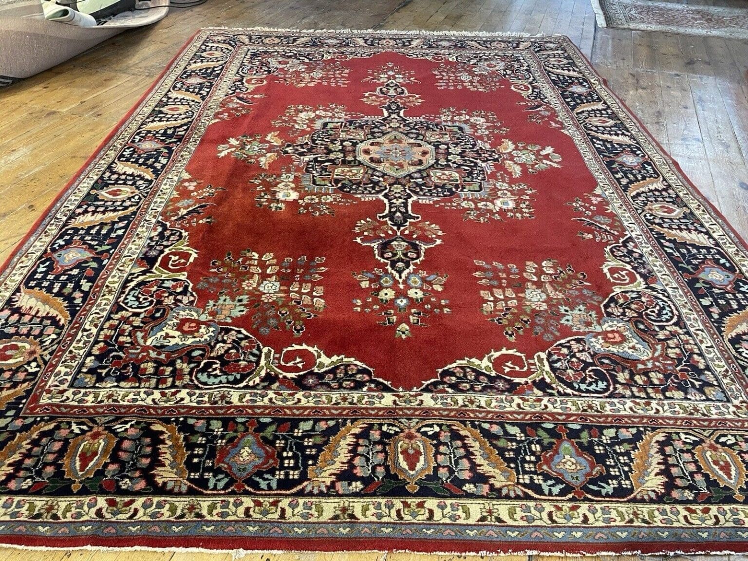 Perserteppich Kerman 300x205 cm Wolle handgeknüpft