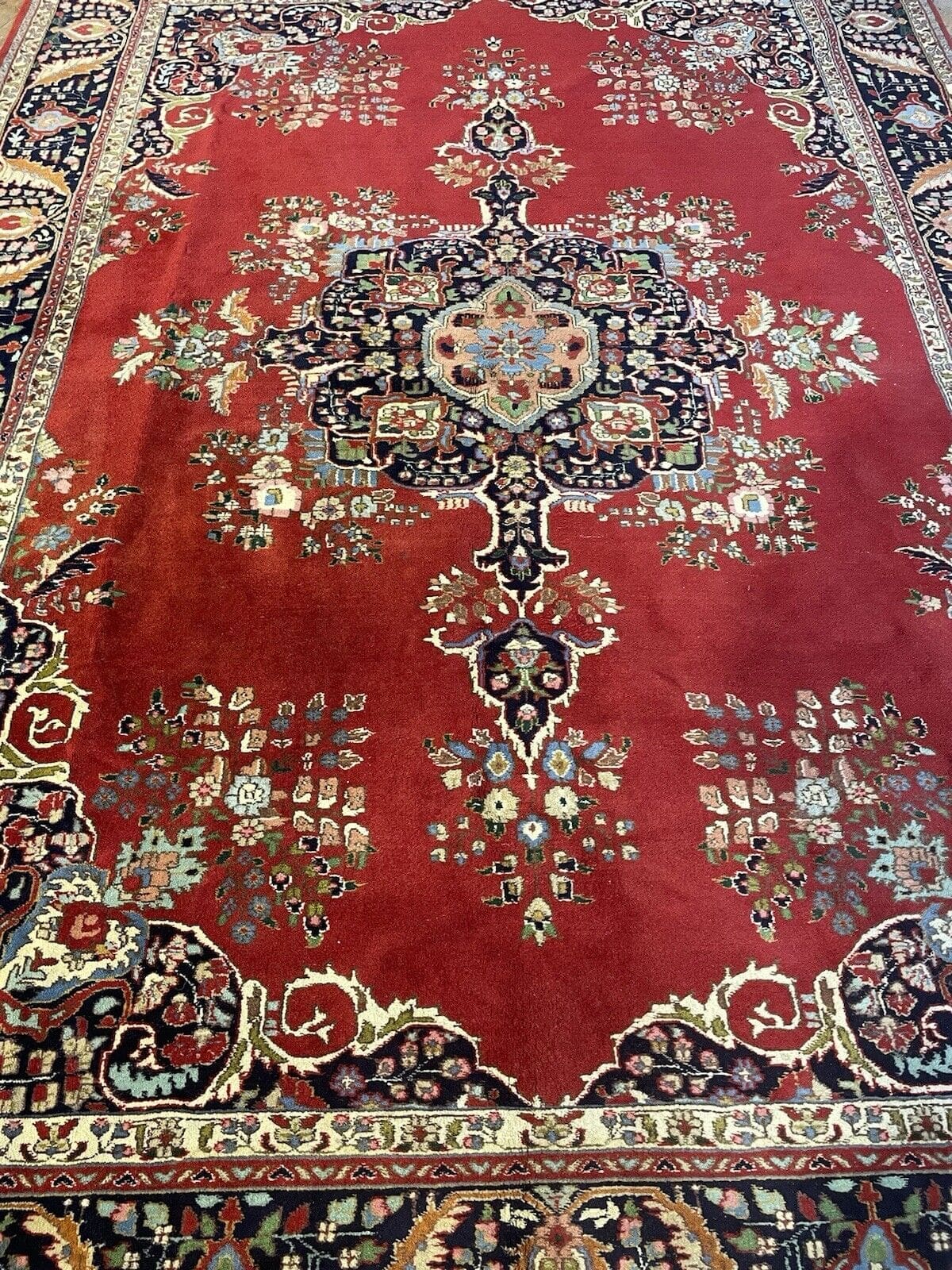 Perserteppich Kerman 300x205 cm Wolle handgeknüpft