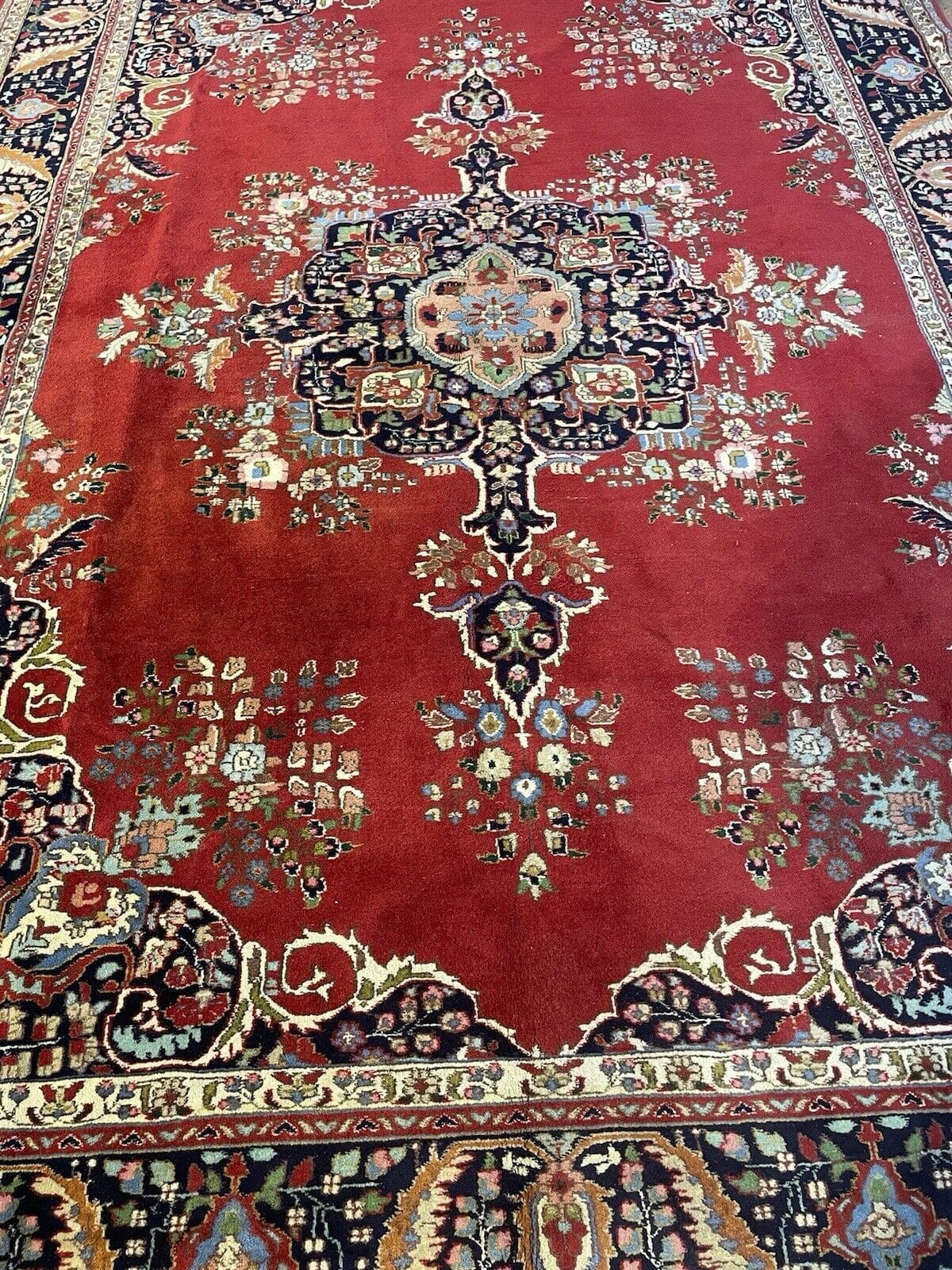 Perserteppich Kerman 300x205 cm Wolle handgeknüpft