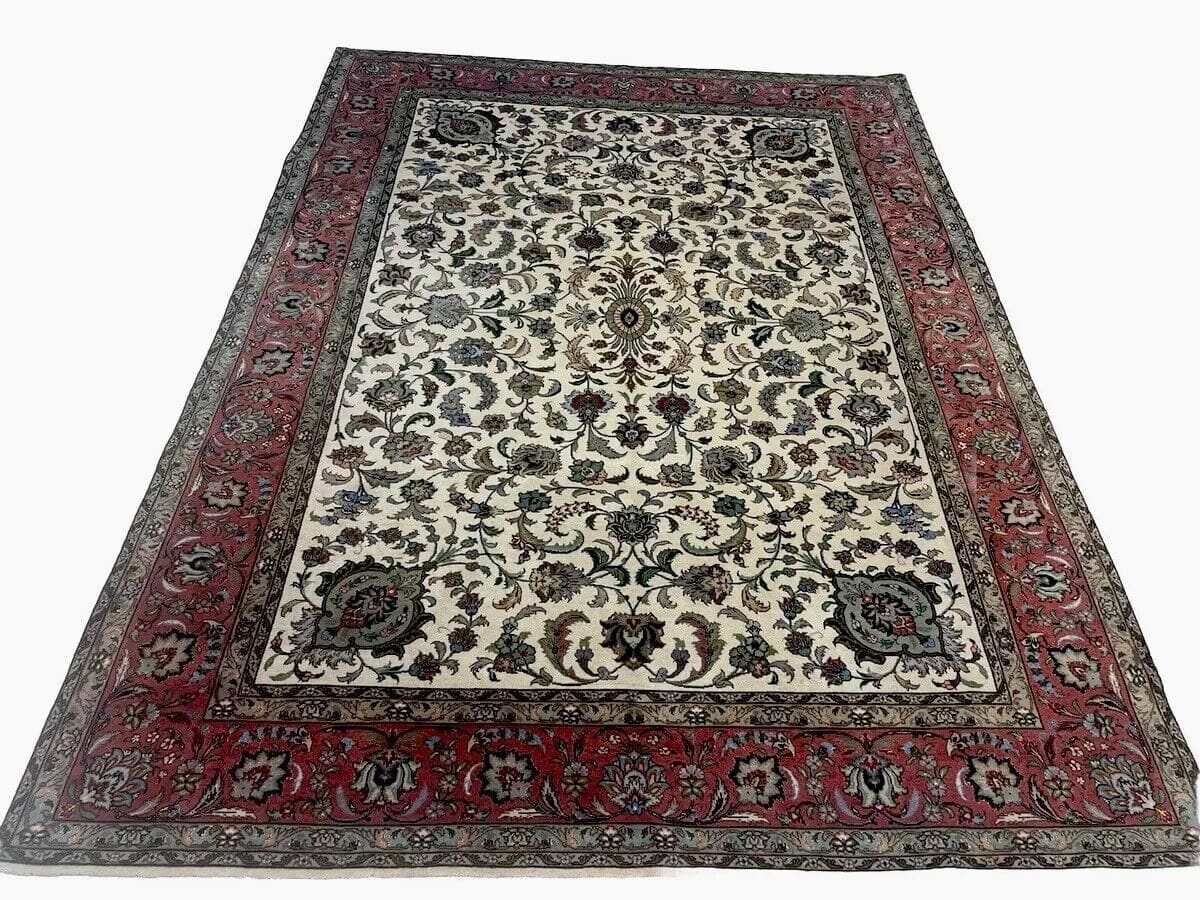 Perserteppich Tabriz 235x175 cm Wolle Seide handgeknüpft