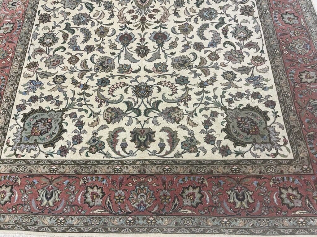 Perserteppich Tabriz 235x175 cm Wolle Seide handgeknüpft