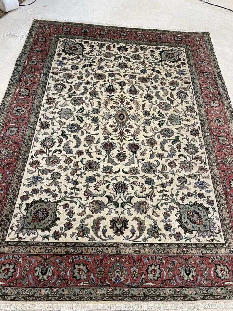 Perserteppich Tabriz 235x175 cm Wolle Seide handgeknüpft