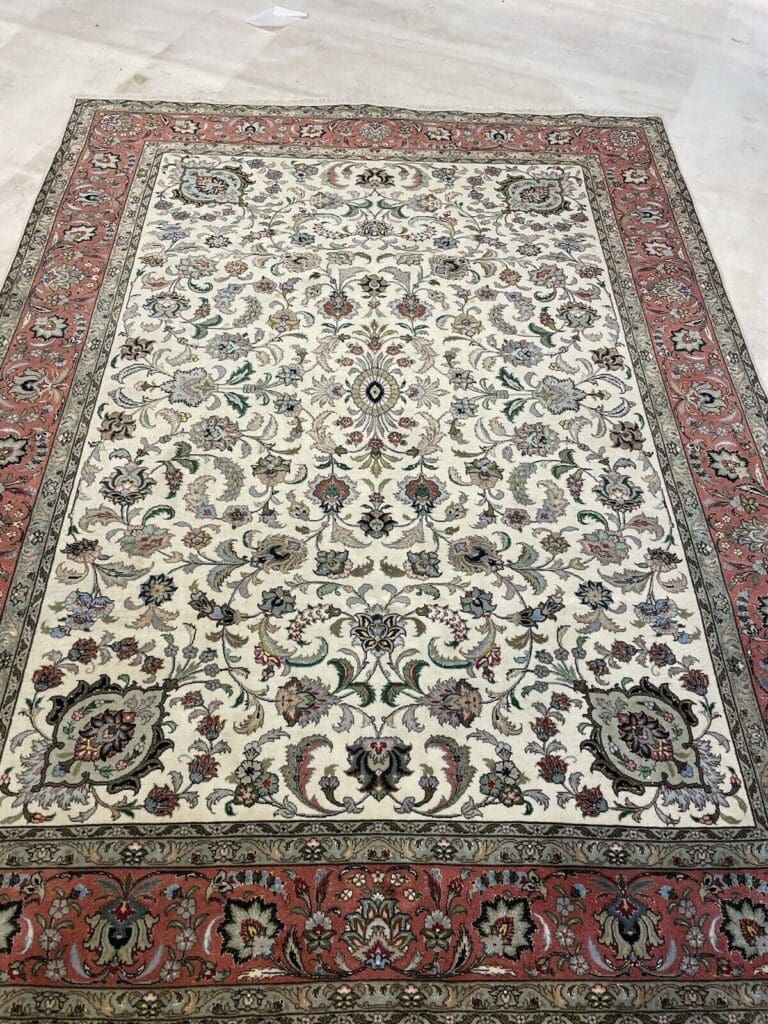 Perserteppich Tabriz 235x175 cm Wolle Seide handgeknüpft