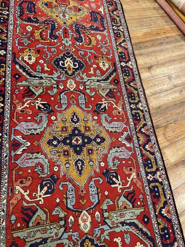 Perserteppich Schirwan 305 x 85 cm Wolle handgeknüpft