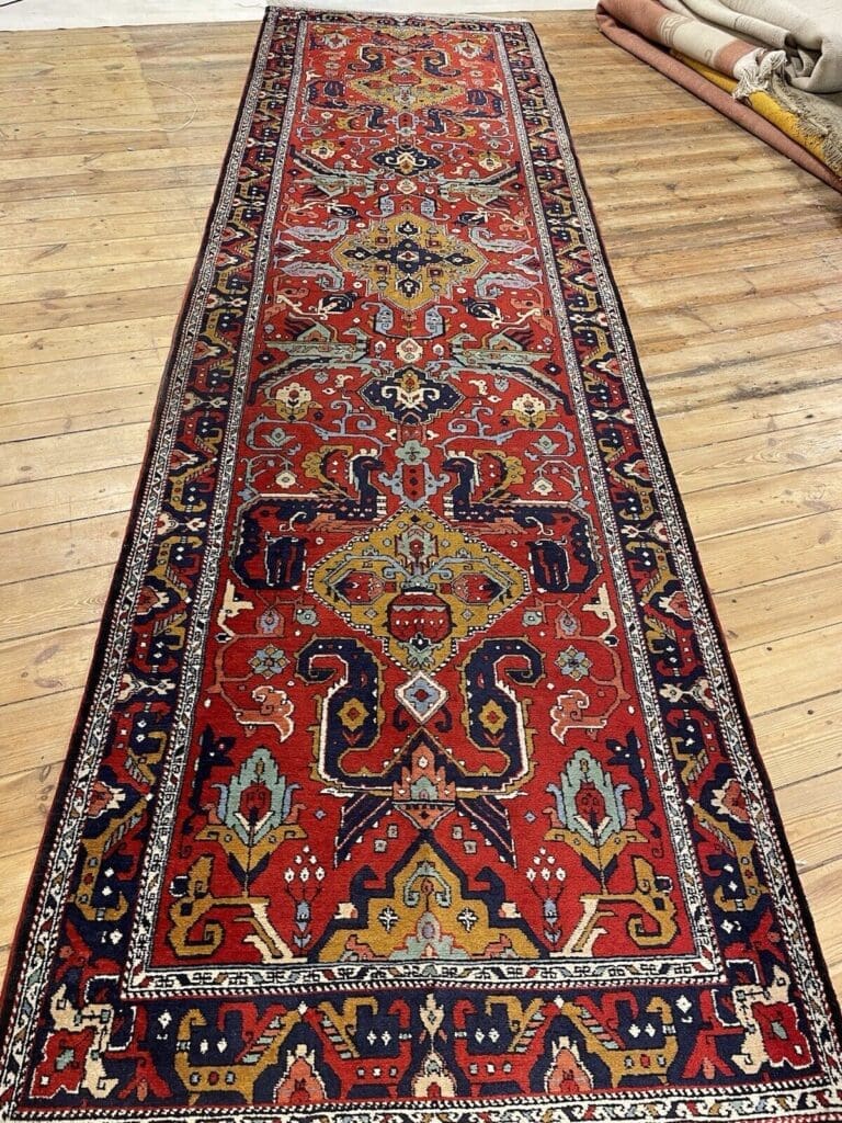 Perserteppich Schirwan 305 x 85 cm Wolle handgeknüpft