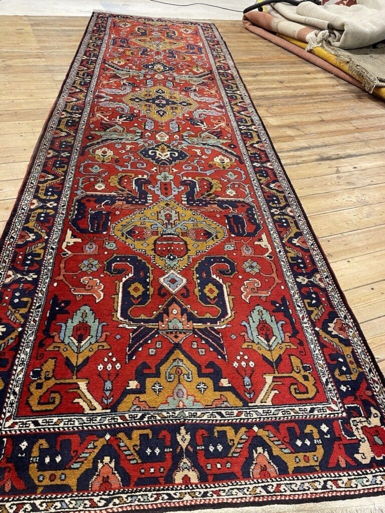 Perserteppich Schirwan 305 x 85 cm Wolle handgeknüpft