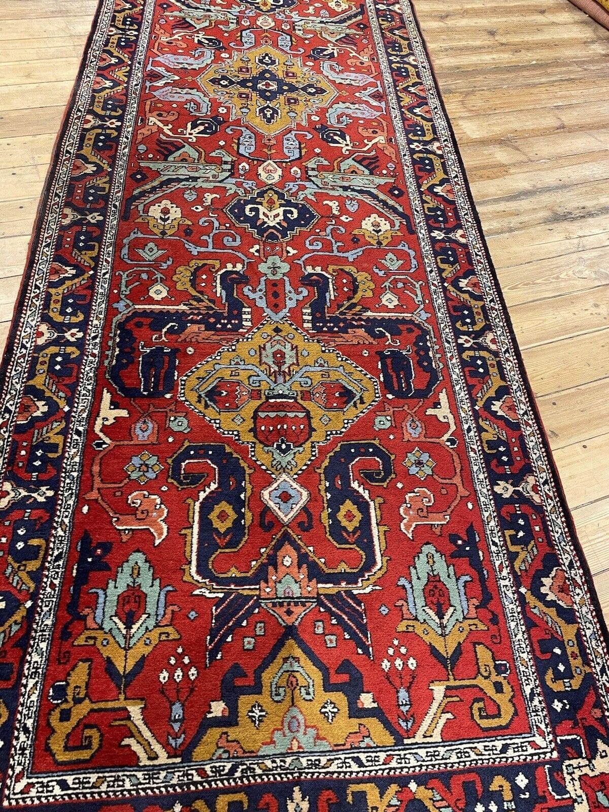Perserteppich Schirwan 305 x 85 cm Wolle handgeknüpft