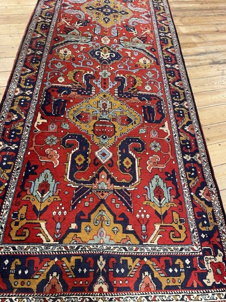 Perserteppich Schirwan 305 x 85 cm Wolle handgeknüpft