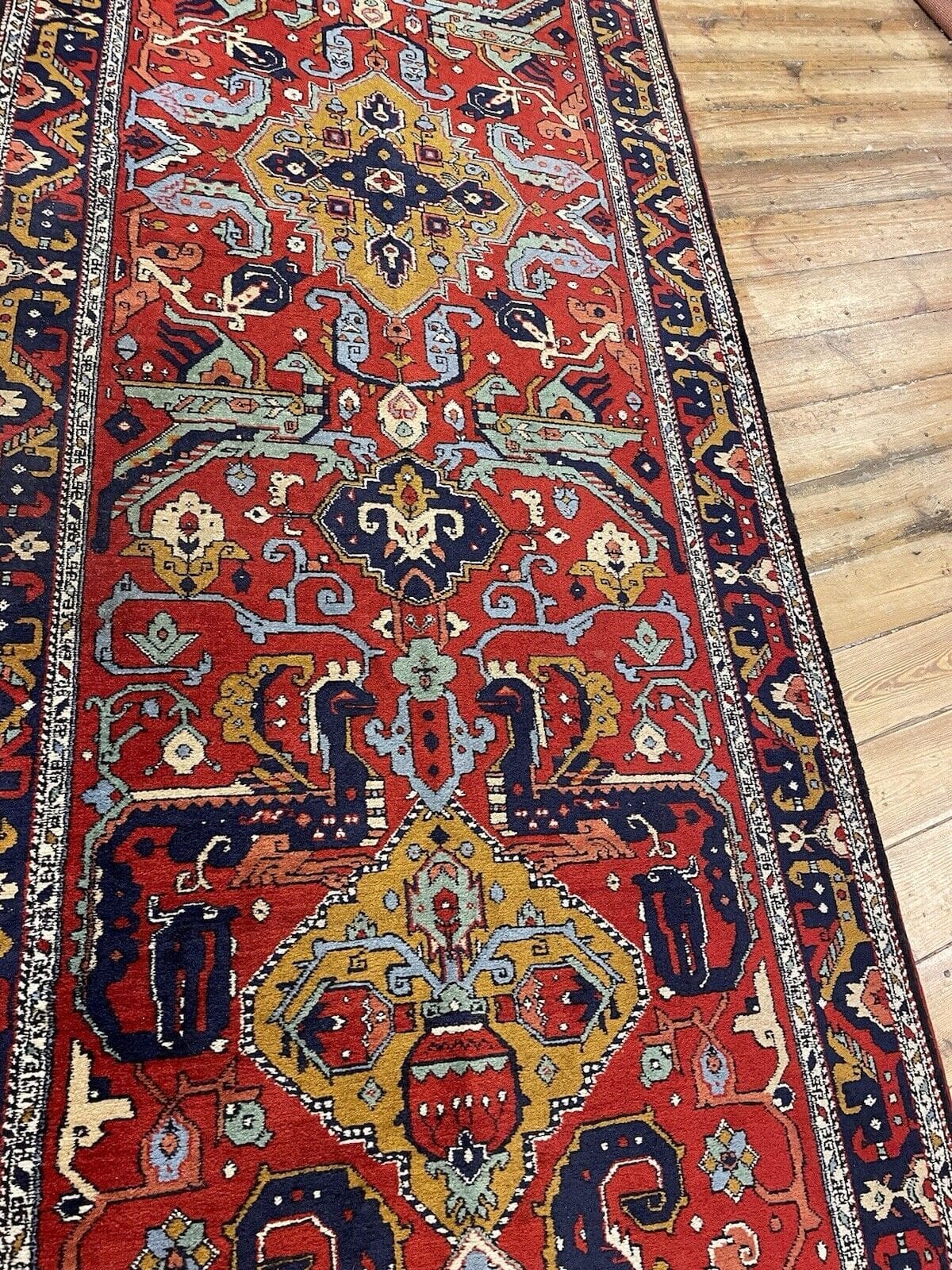 Perserteppich Schirwan 305 x 85 cm Wolle handgeknüpft