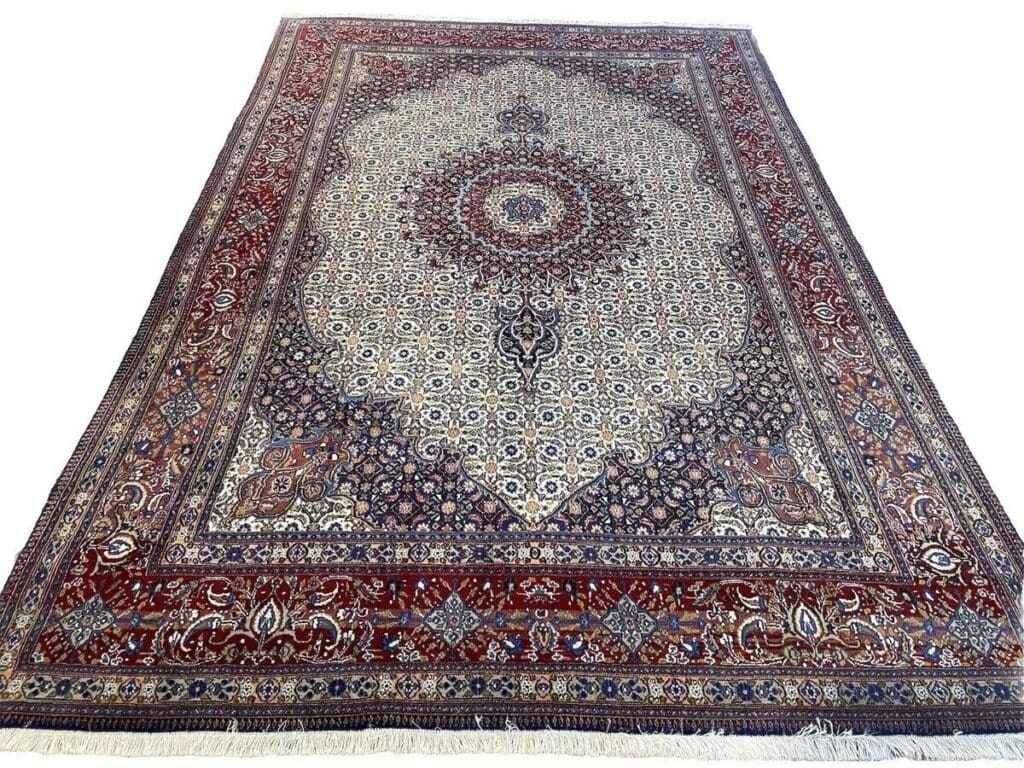 Perserteppich Moud 300x200 cm Wolle Seide handgeknüpft