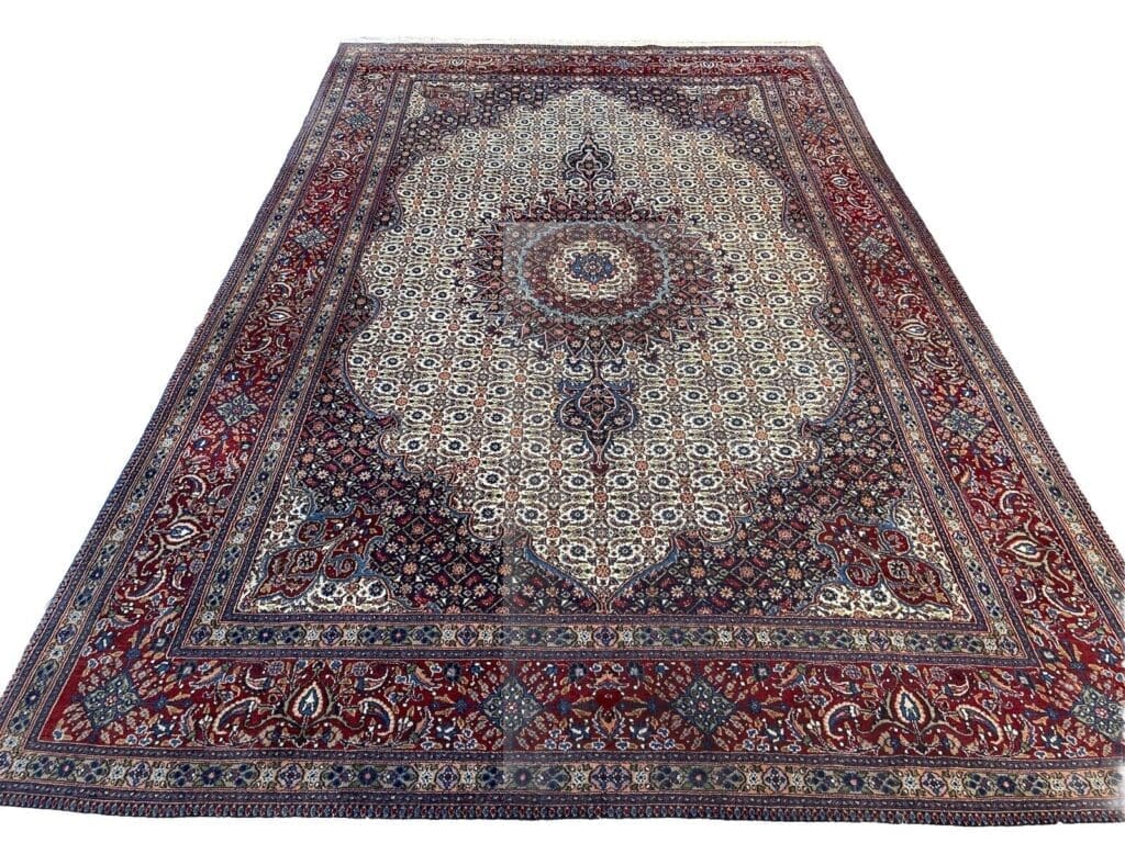 Perserteppich Moud 300x200 cm Wolle Seide handgeknüpft