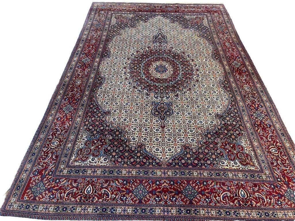 Perserteppich Moud 300x200 cm Wolle Seide handgeknüpft