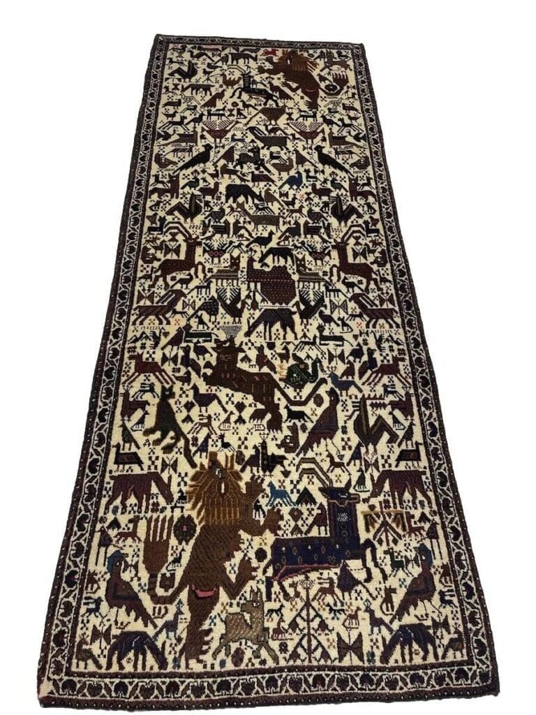 Perserteppich Abadeh 210x77 cm Wolle handgeknüpft