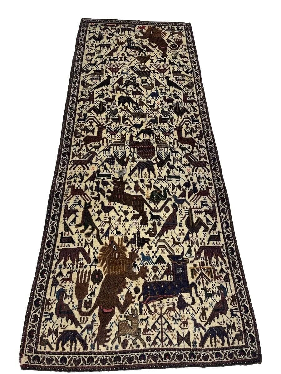 Perserteppich Abadeh 210x77 cm Wolle handgeknüpft