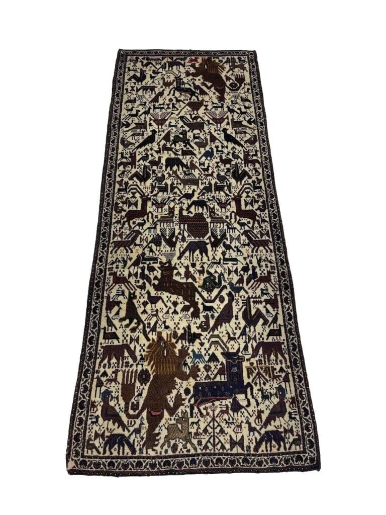 Perserteppich Abadeh 210x77 cm Wolle handgeknüpft