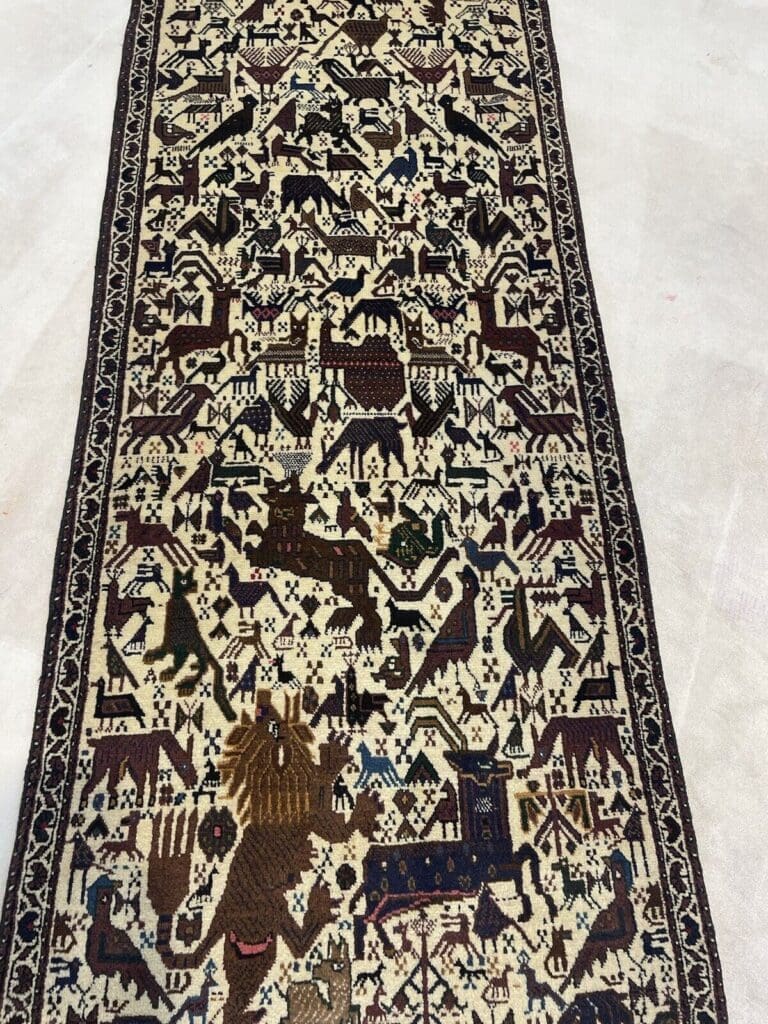 Perserteppich Abadeh 210x77 cm Wolle handgeknüpft
