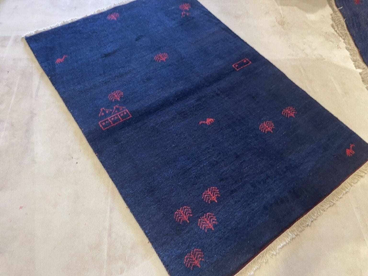Perserteppich Gabbeh 180x120 cm Wolle handgeknüpft