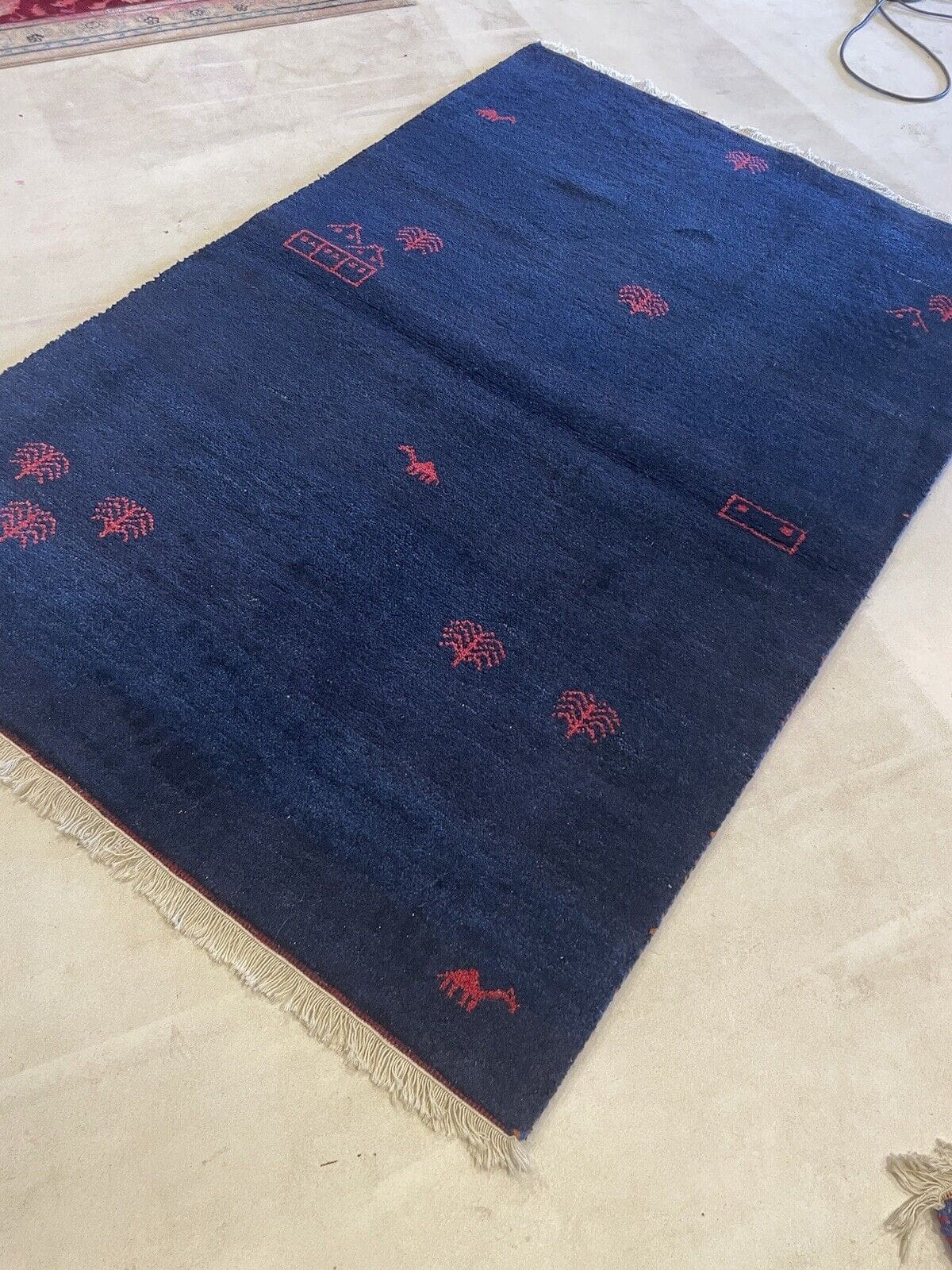 Perserteppich Gabbeh 180x120 cm Wolle handgeknüpft
