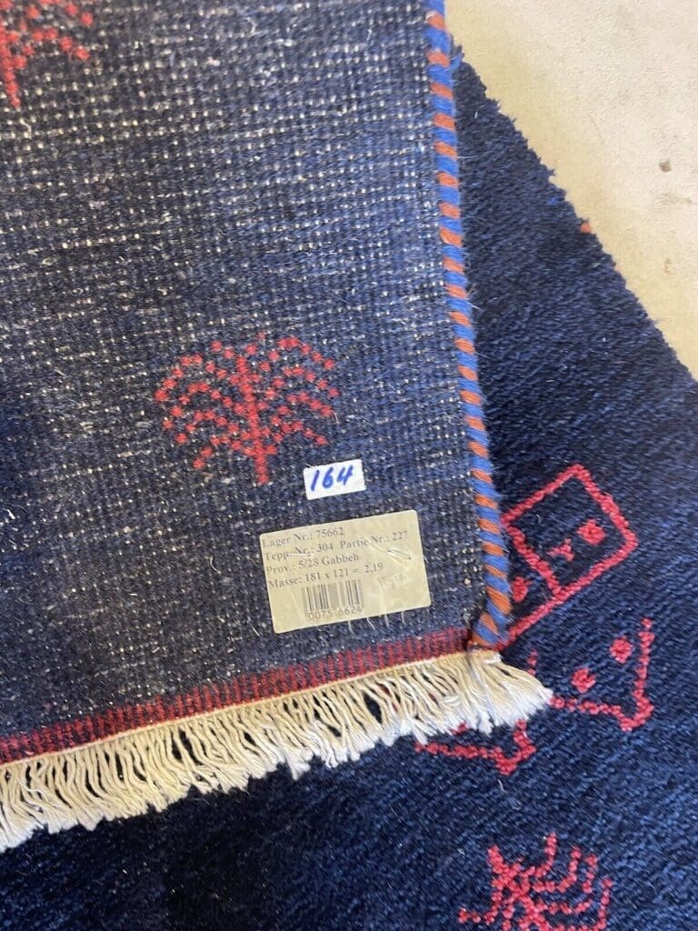 Perserteppich Gabbeh 180x120 cm Wolle handgeknüpft