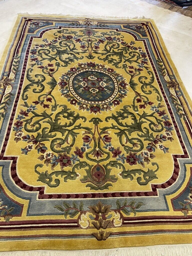 nepal-1a-qualitat-antik-teppich-270x185-cm-seltene-musterung-1-3 Orientteppich Nepal 270 x 185 cm Wolle handgeknüpft