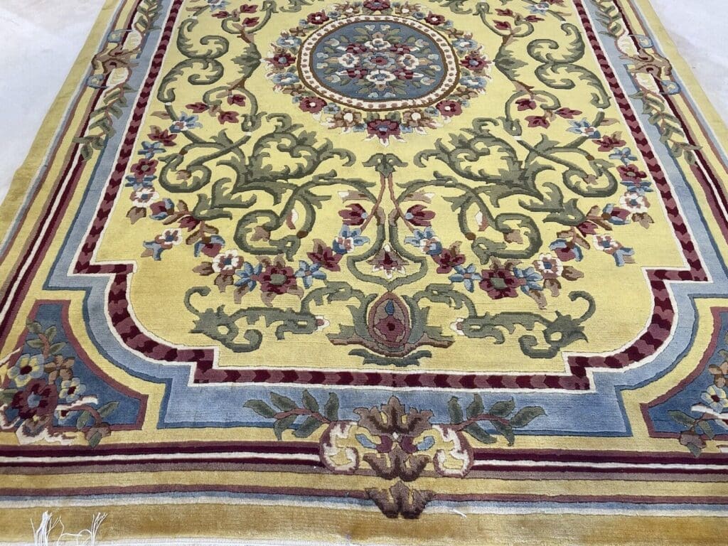 nepal-1a-qualitat-antik-teppich-270x185-cm-seltene-musterung-1-6 Orientteppich Nepal 270 x 185 cm Wolle handgeknüpft