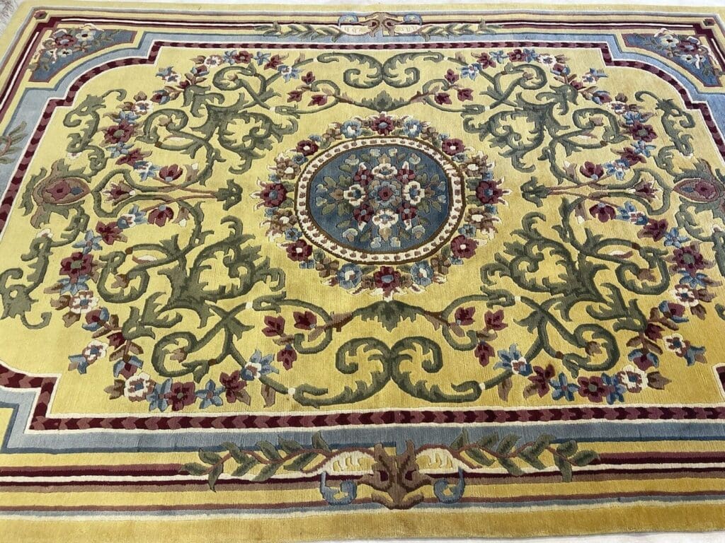 nepal-1a-qualitat-antik-teppich-270x185-cm-seltene-musterung-1-8 Orientteppich Nepal 270 x 185 cm Wolle handgeknüpft