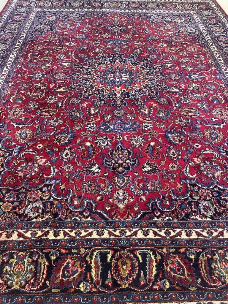 Perserteppich Mashad 387 x 300 cm Korkwolle handgeknüpft