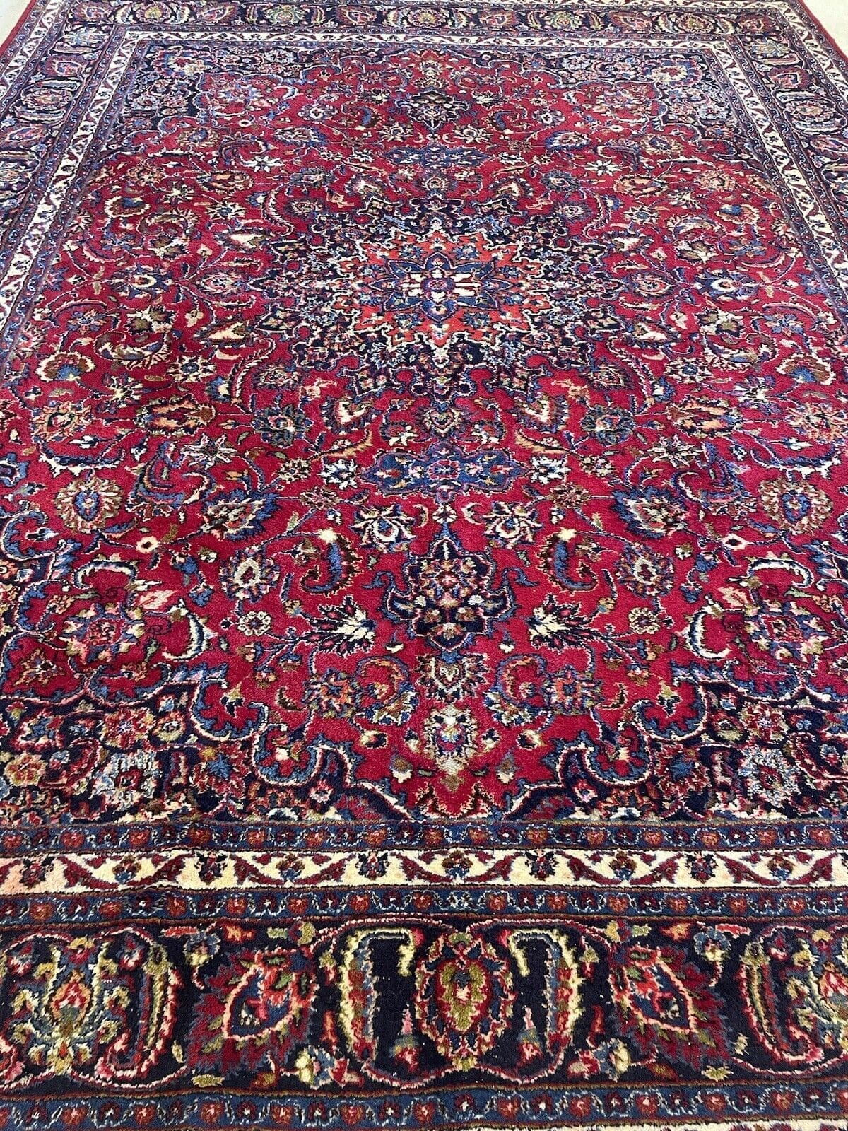 Perserteppich Mashad 387 x 300 cm Korkwolle handgeknüpft