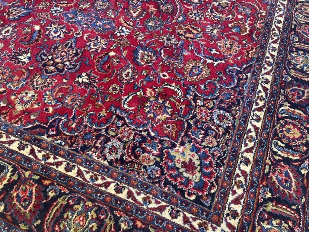 Perserteppich Mashad 387 x 300 cm Korkwolle handgeknüpft