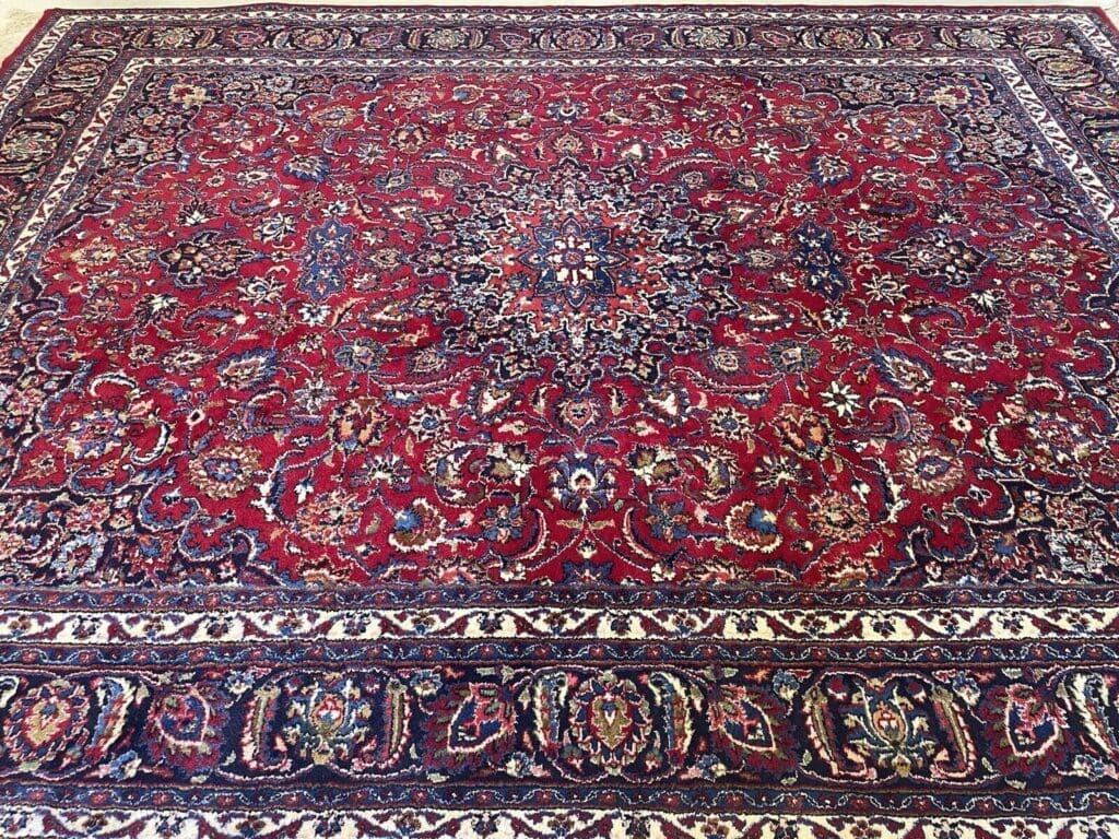 Perserteppich Mashad 387 x 300 cm Korkwolle handgeknüpft