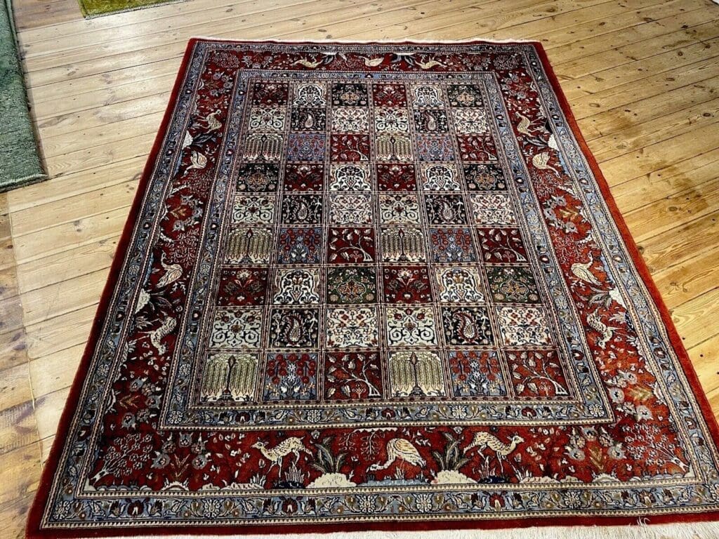 Perserteppich Moud 230x180 cm Seide Wolle handgeknüpft