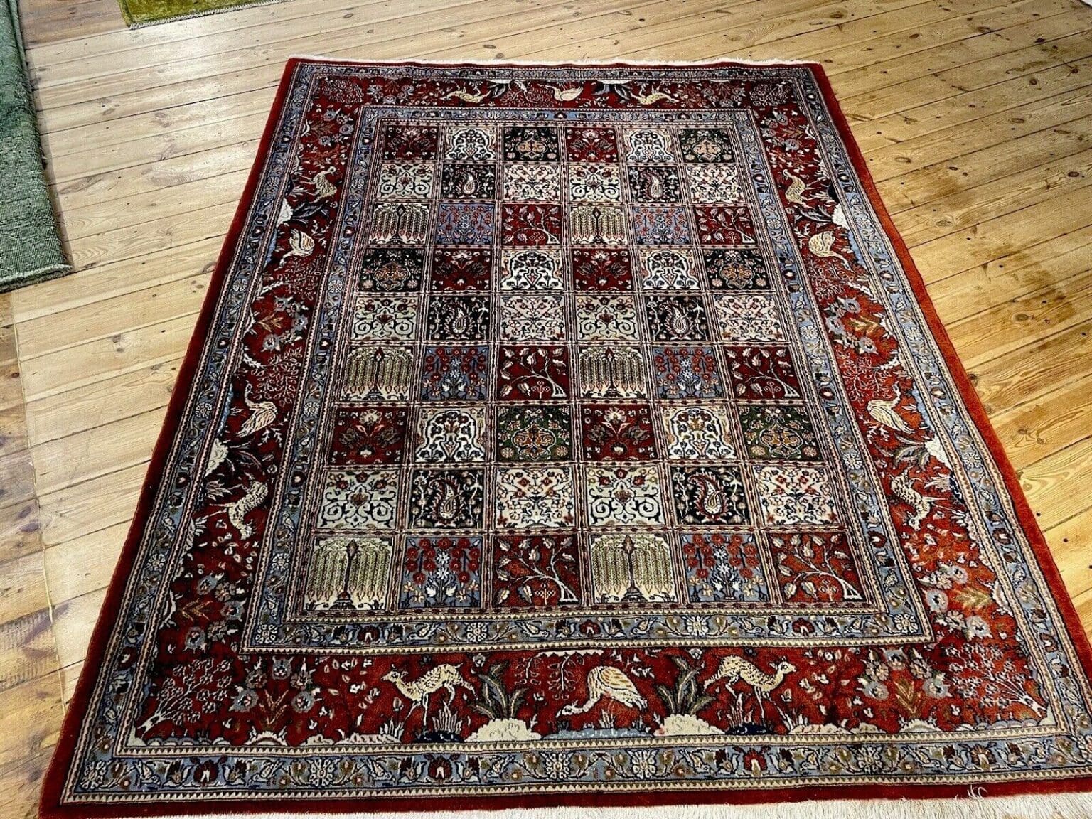 Perserteppich Moud 230x180 cm Seide Wolle handgeknüpft