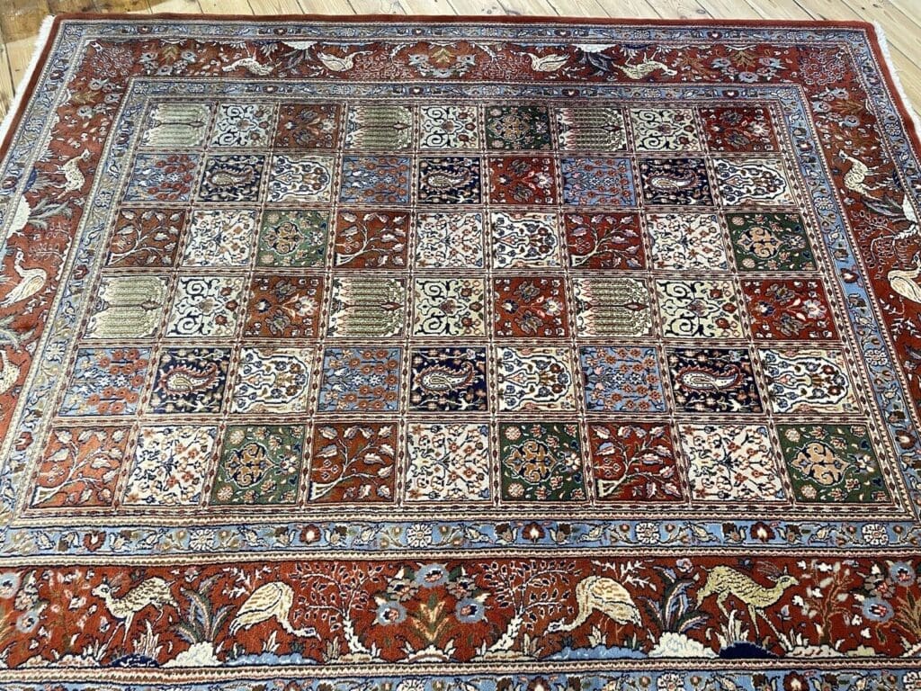 Perserteppich Moud 230x180 cm Seide Wolle handgeknüpft