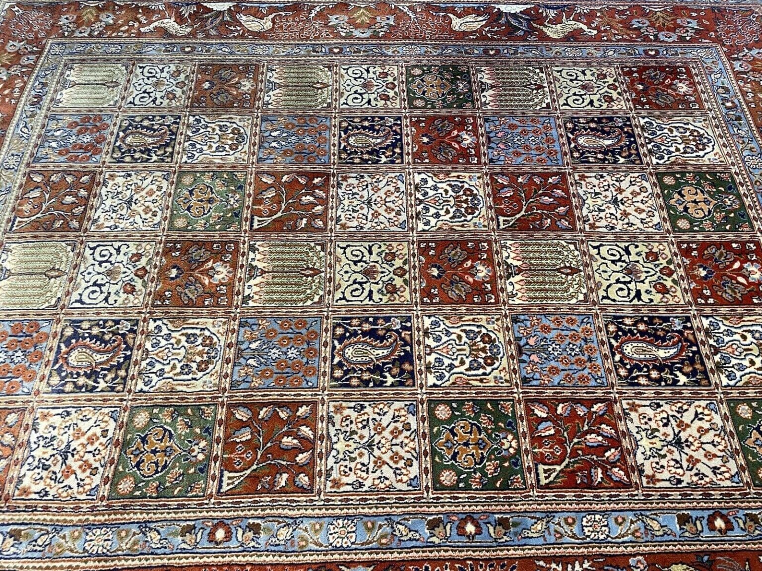 Perserteppich Moud 230x180 cm Seide Wolle handgeknüpft