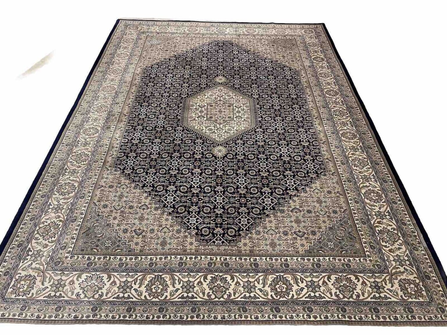 bijar-perserteppich-350x250-cm-100-reine-schurwolle-klassisches-1 Orientteppich Indien 350x250 cm Wolle handgeknüpft