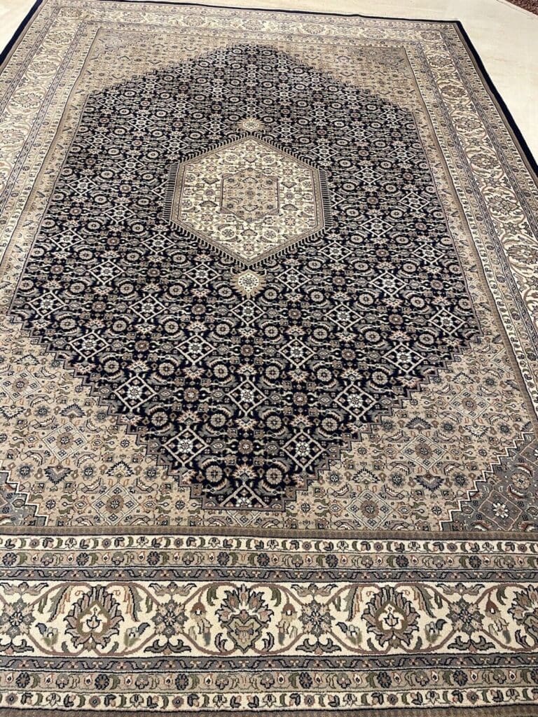 bijar-perserteppich-350x250-cm-100-reine-schurwolle-klassisches-2 Orientteppich Indien 350x250 cm Wolle handgeknüpft