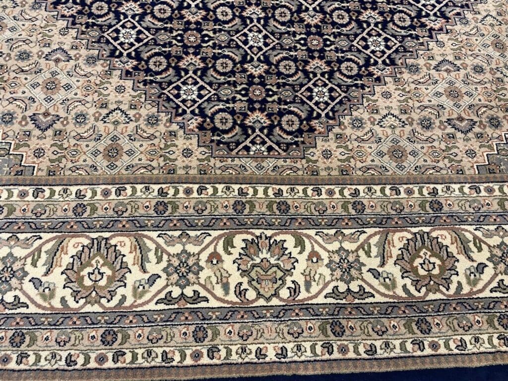bijar-perserteppich-350x250-cm-100-reine-schurwolle-klassisches-4 Orientteppich Indien 350x250 cm Wolle handgeknüpft